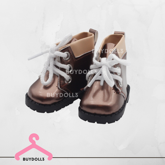 高筒有邊皮Boots 皮靴 | 20cm 公仔鞋 娃鞋