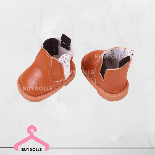 高筒皮Boots 皮靴 | 20cm 公仔鞋 娃鞋