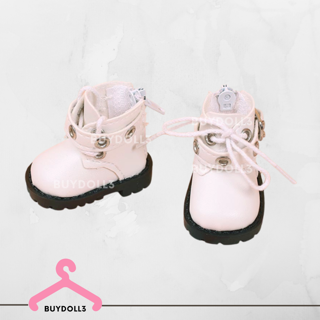 高筒綁繩皮Boots 皮靴 | 20cm 公仔鞋 娃鞋