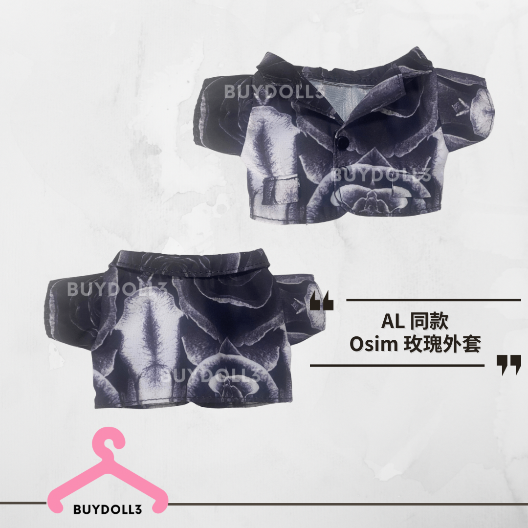 Anson Lo 同款Osim廣告 黑白玫瑰外套/套裝 | 公仔衫 娃衣 | 教主