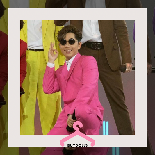 Edan 同款 黑超螢光粉紅西裝套裝 | 公仔衫 娃衣