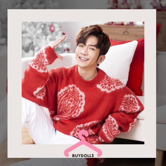 Anson Lo 同款 紅色腰果花衛衣 | 公仔衫 娃衣 | 教主