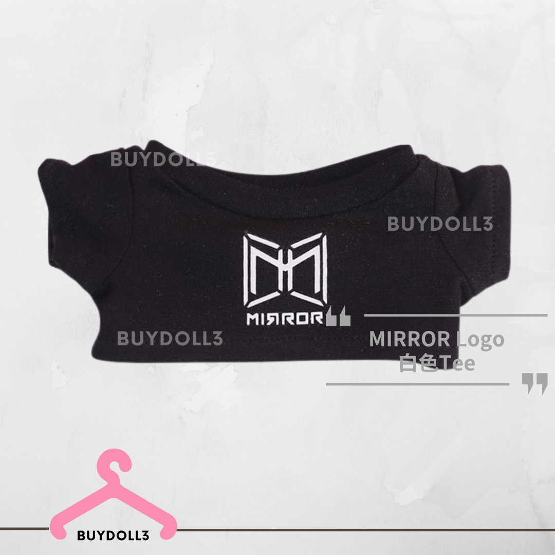 Mirror Logo 黑底白字 Tee | 公仔衫 娃衣